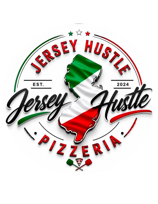 Jersey Hustle Pizzeria Tee or Hoodie